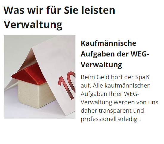 Verwaltungs Leistungen